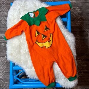 Vintage Orange Pumpkin Baby Onesie